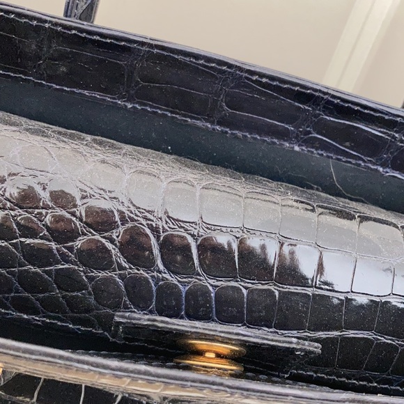 Lana Marks black Alligator purse. New - Picture 7 of 9